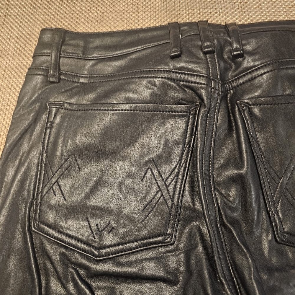 McGuire coated faux leather skinny pants in black.Size 27 - Picture 4 of 8
